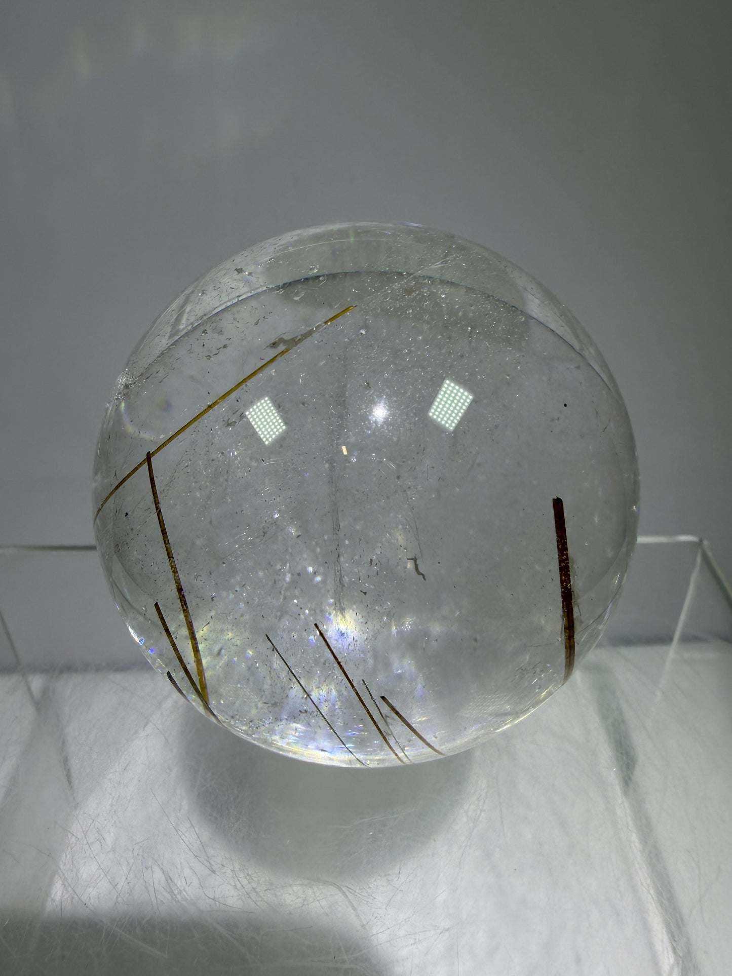 Rutile Quartz Sphere. 55mm. High Quality Golden Rutilated Quartz. Stunning Display Sphere