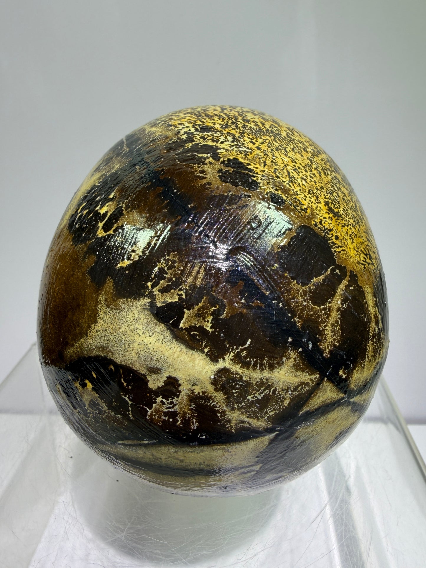 Picture Jasper Skull Carving: Amazing Large Scenic Jasper Carving. Gorgeous Color Combination And Patterns