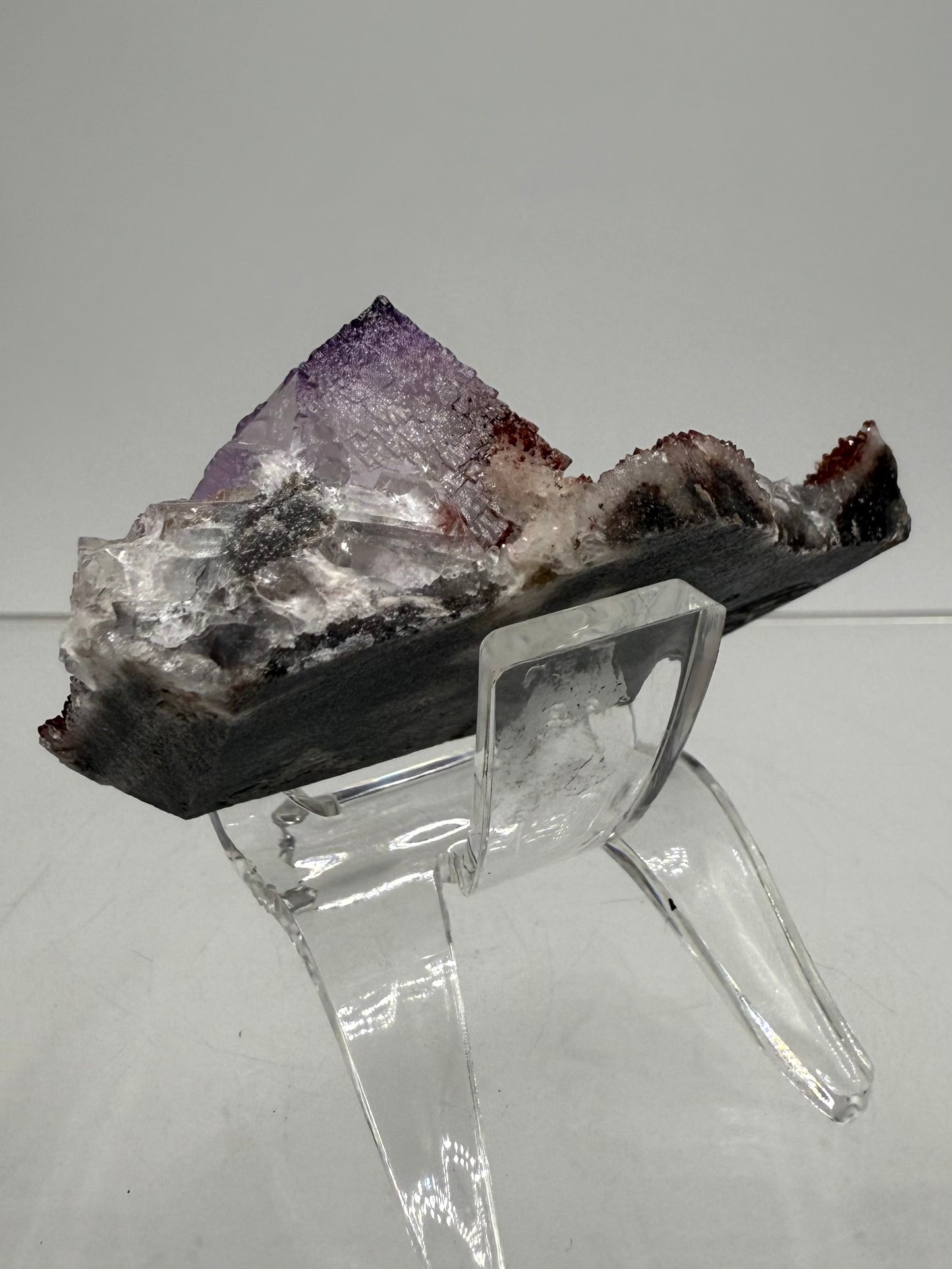 Purple Fluorite Cubes Specimen. Rare El Filo Mexican Fluorite Specimen. Gorgeous Collectible Display Crystal