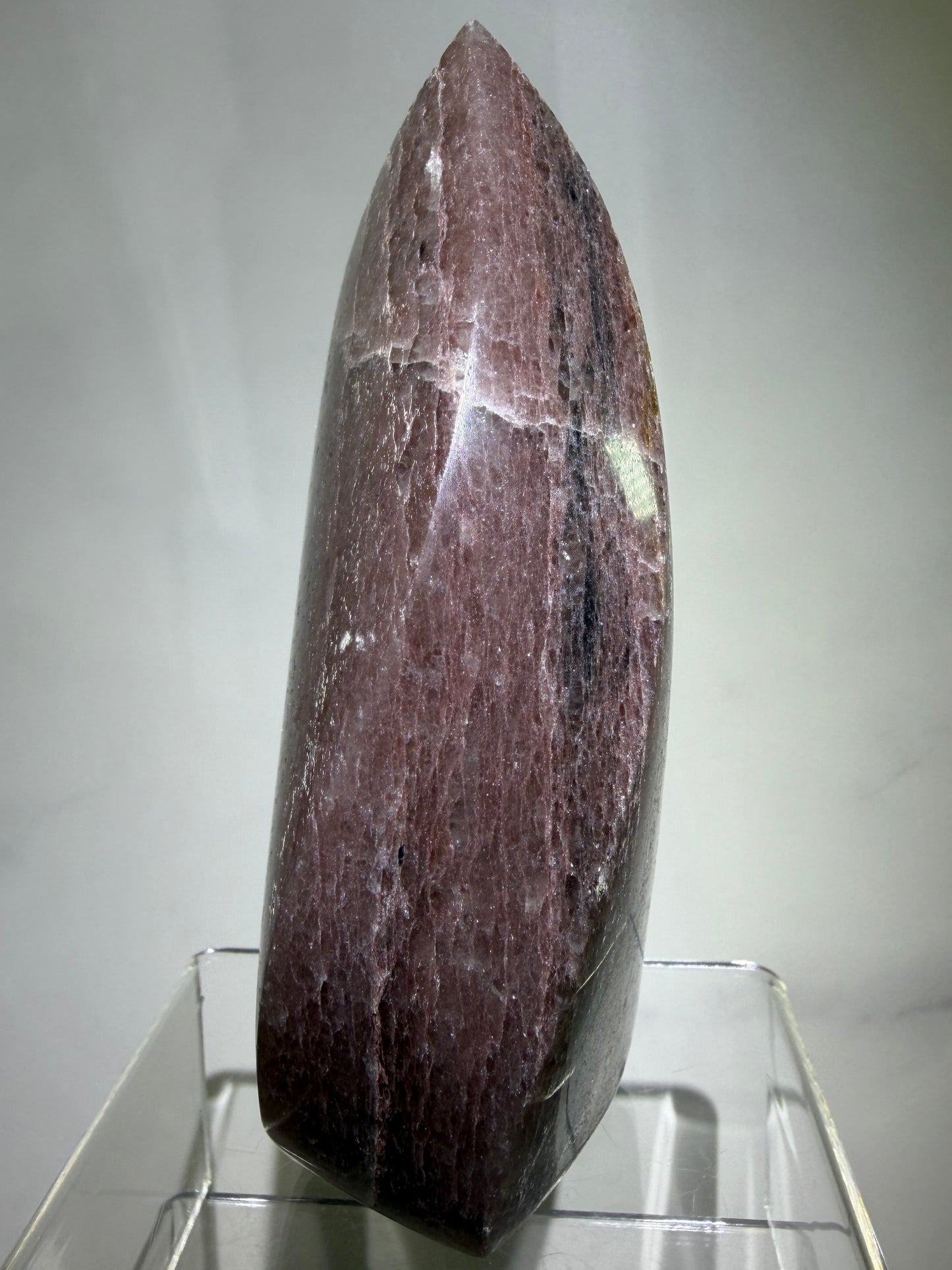 Strawberry Quartz Flame. High Quality Rare Quartz From Brazil. Gorgeous Mica Flash.