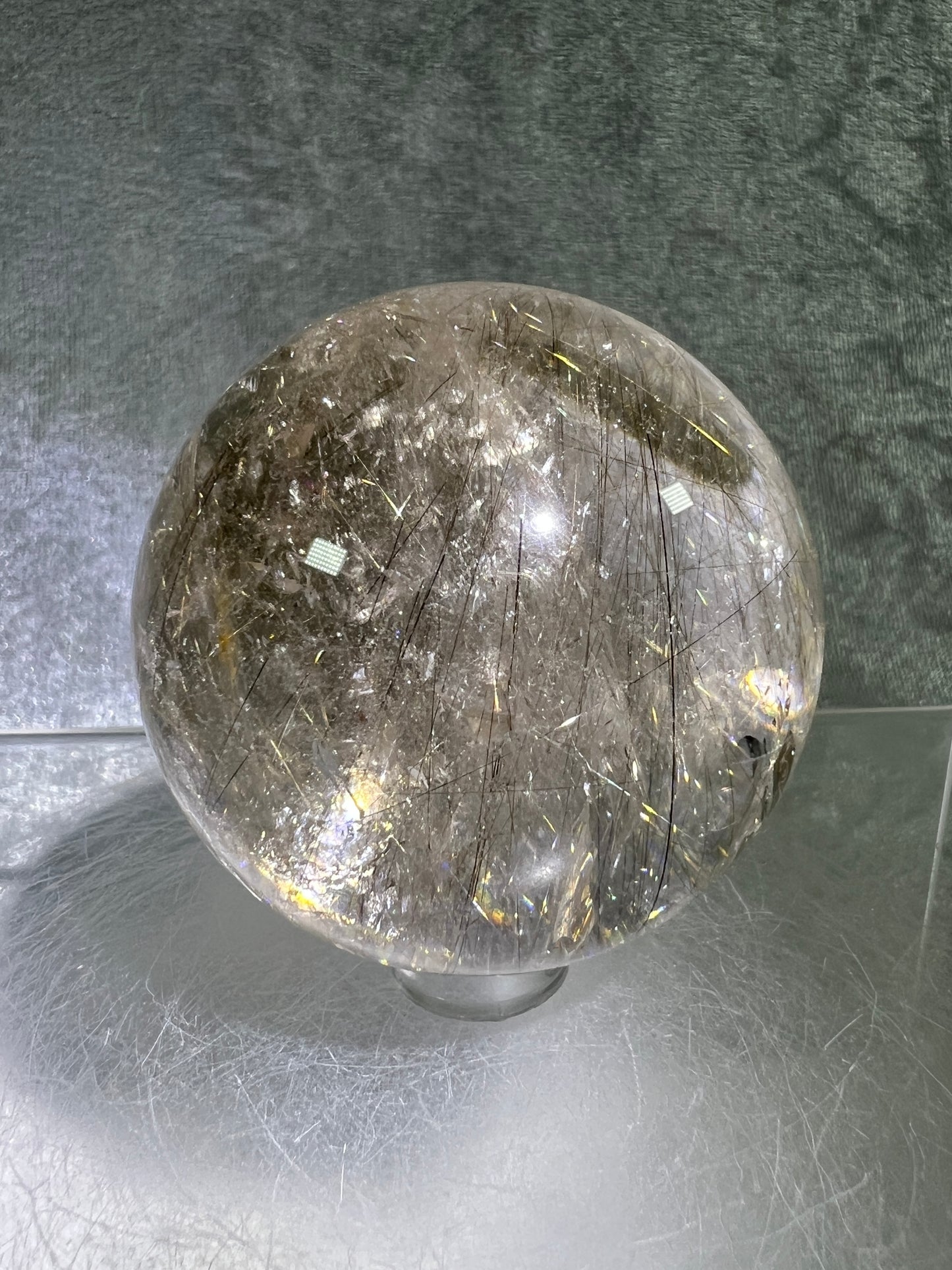Rutile Quartz Sphere. 56mm. High Quality Golden Rutilated Quartz. Gorgeous Display Sphere