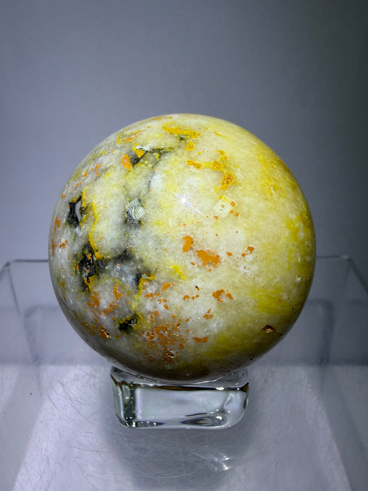 Bumble Bee Jasper Sphere. 50mm. Beautiful Colors And Patterns. Amazing Rare Crystal.