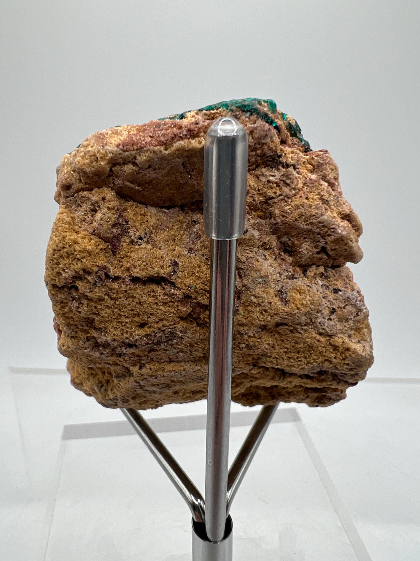 Dioptase Crystal Specimen. High Quality Flashy Mineral From The Congo. Gorgeous Colors And Cubes.