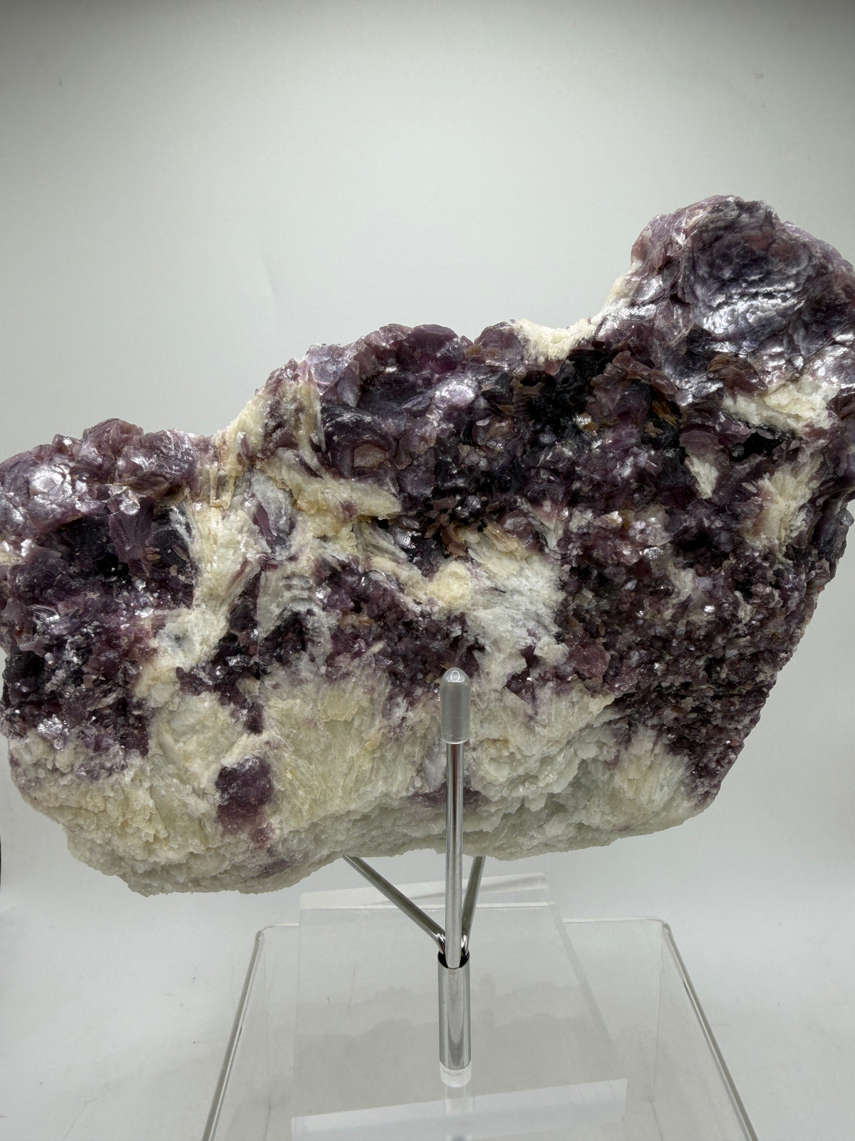 Botryoidal Lepidolite Specimen. Large Very Rare Mineral Cluster From Brazil. Lots Of Flash And Crystallization. Beautiful Color Contrasts.