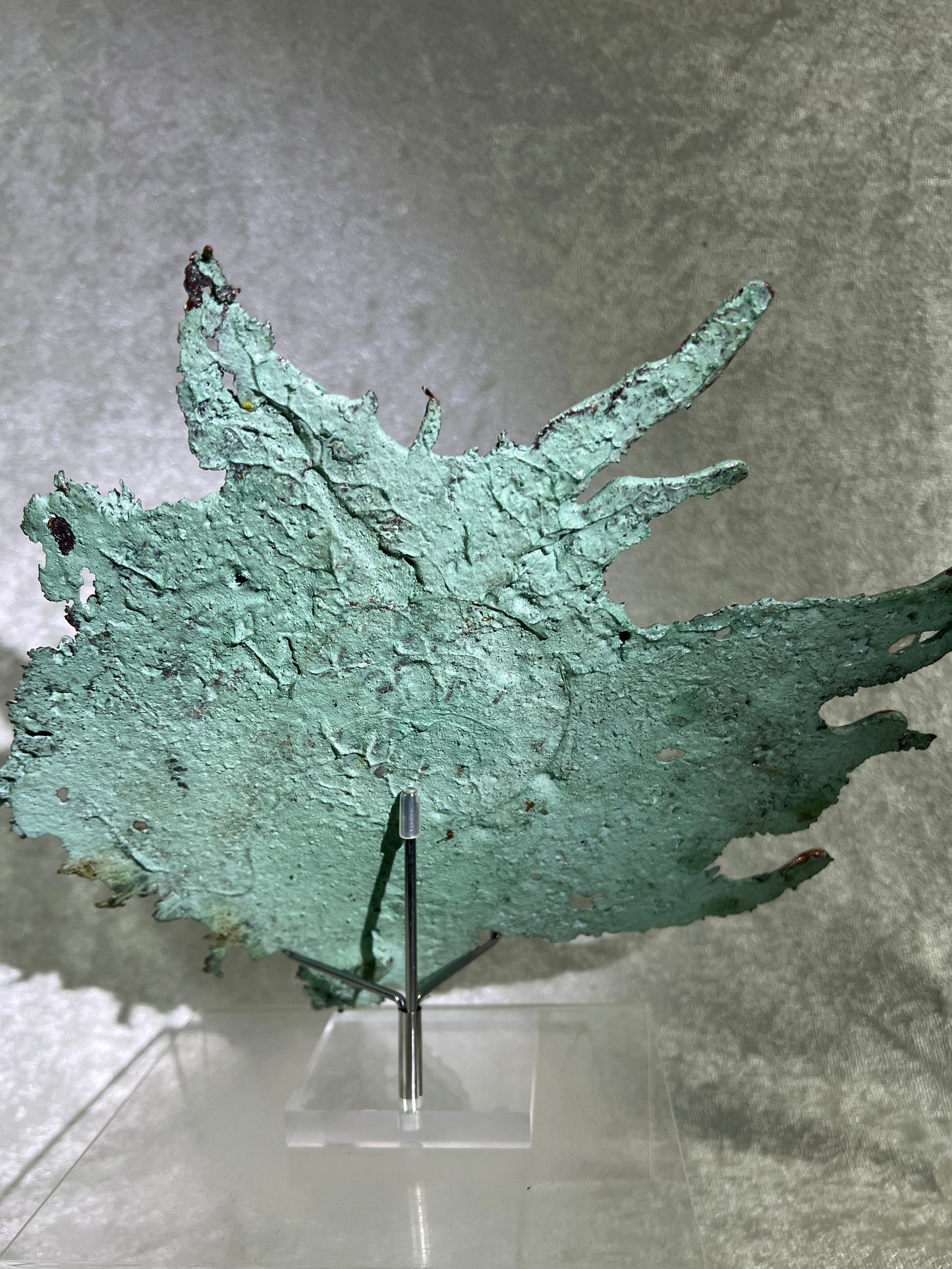 Copper Splash Freeform Sculpture. Amazing Copper Art. One Of A Kind Mineral Display