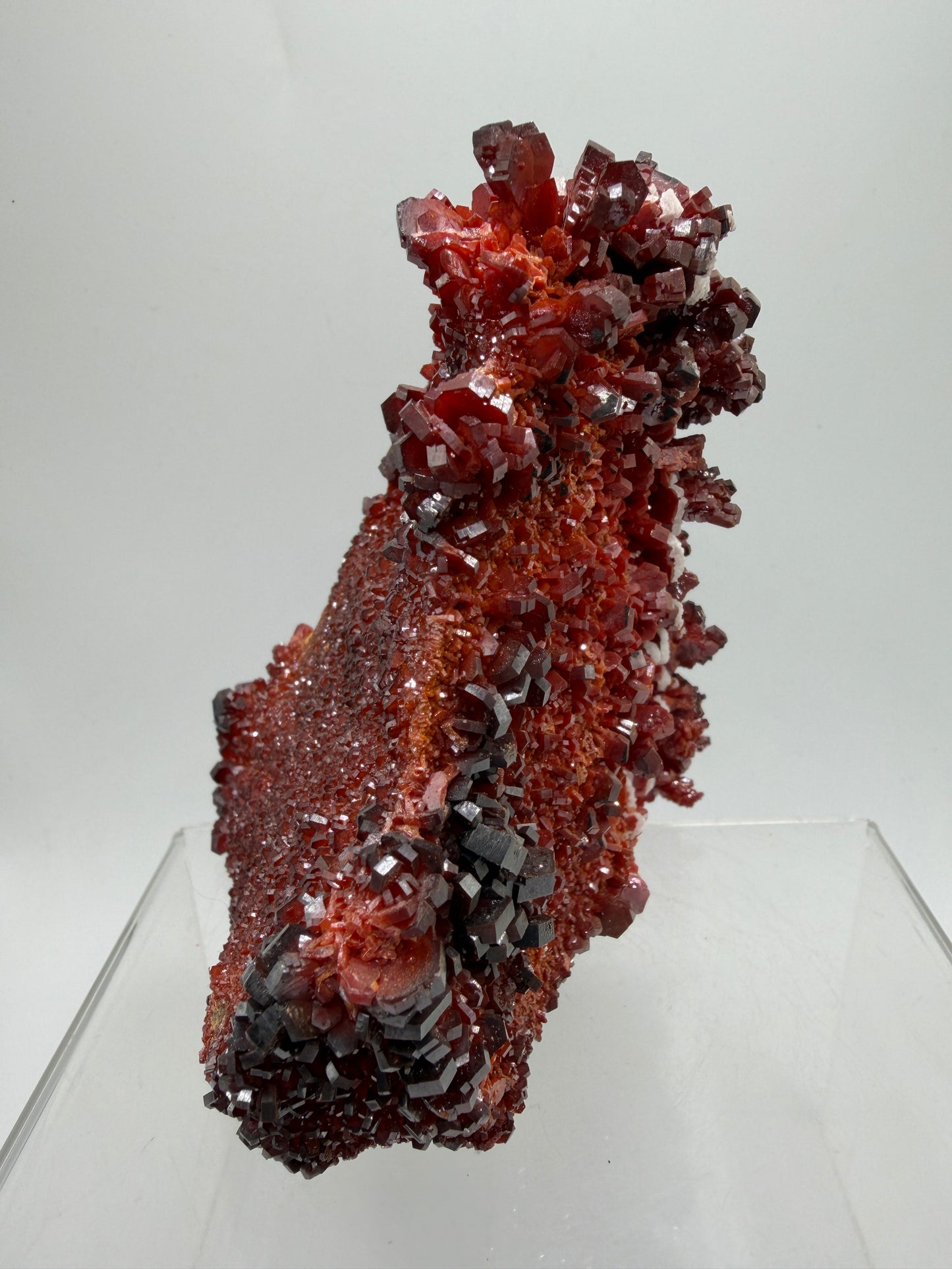 Vanadinite Crystal Specimen. Large High Quality Crystal Cluster. Gorgeous Mineral Specimen From Morocco