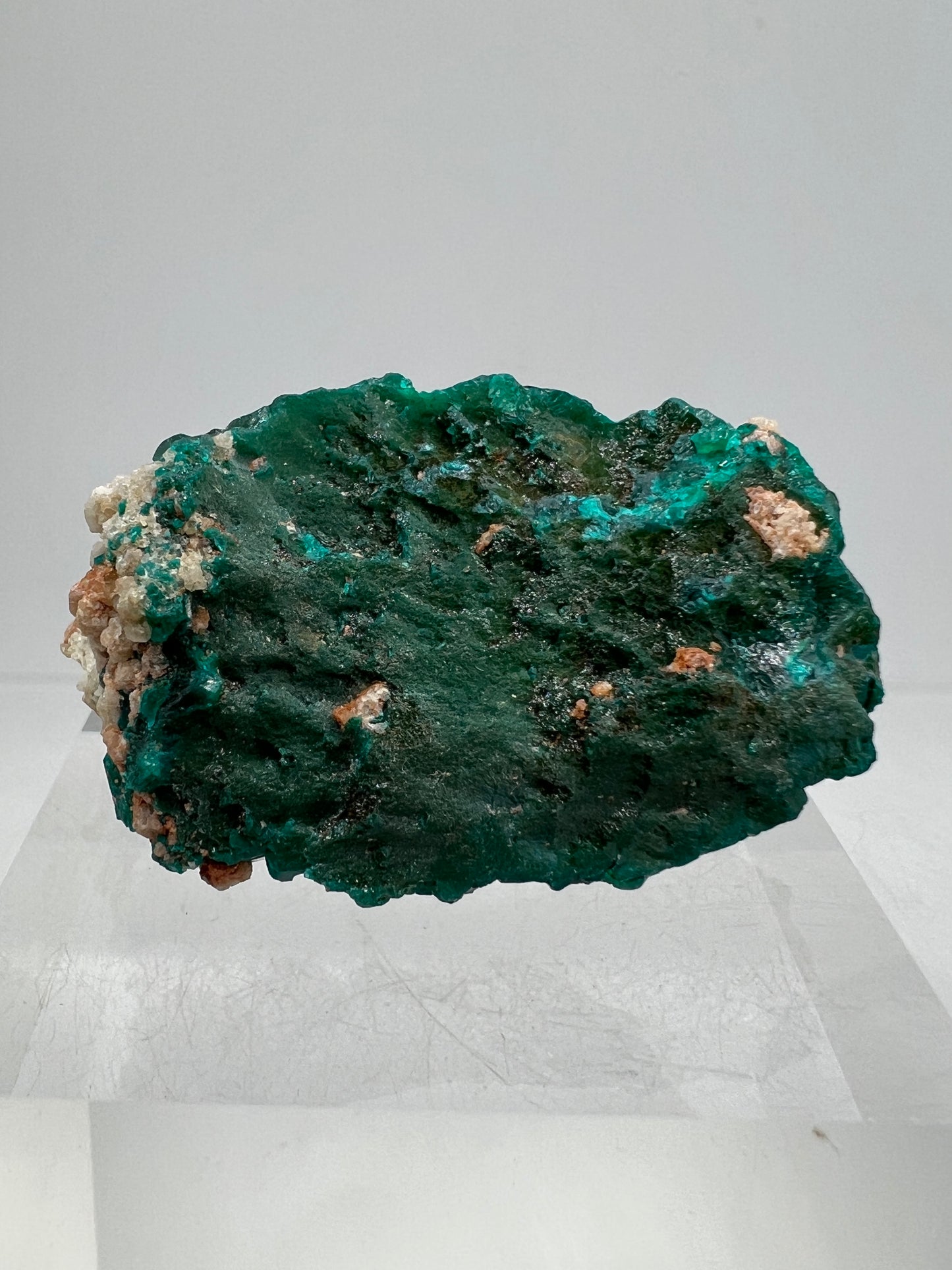 Dioptase Crystal Specimen. Gorgeous Rare Mineral From The Congo. High Quality Display Crystal