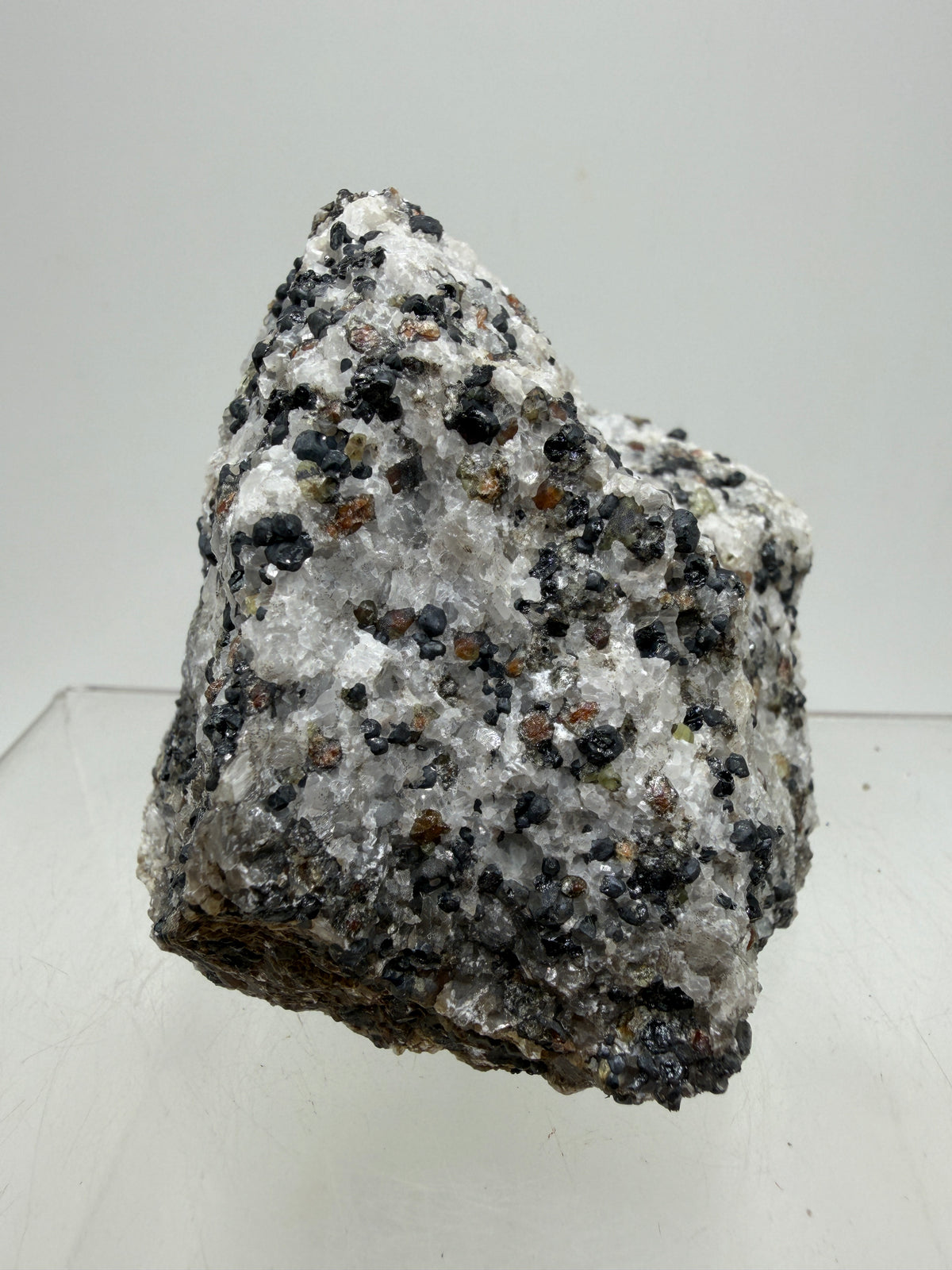 Franklinite, Willemite, And Calcite UV Specimen. Beautiful UV Reactive Crystals With Stunning Colors. High Quality Display Crystal
