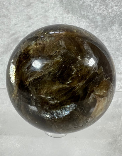 Gorgeous Golden Mica Sphere. 60mm. High Quality With Tons Of Flash. Amazing Beautiful Display Crystal.