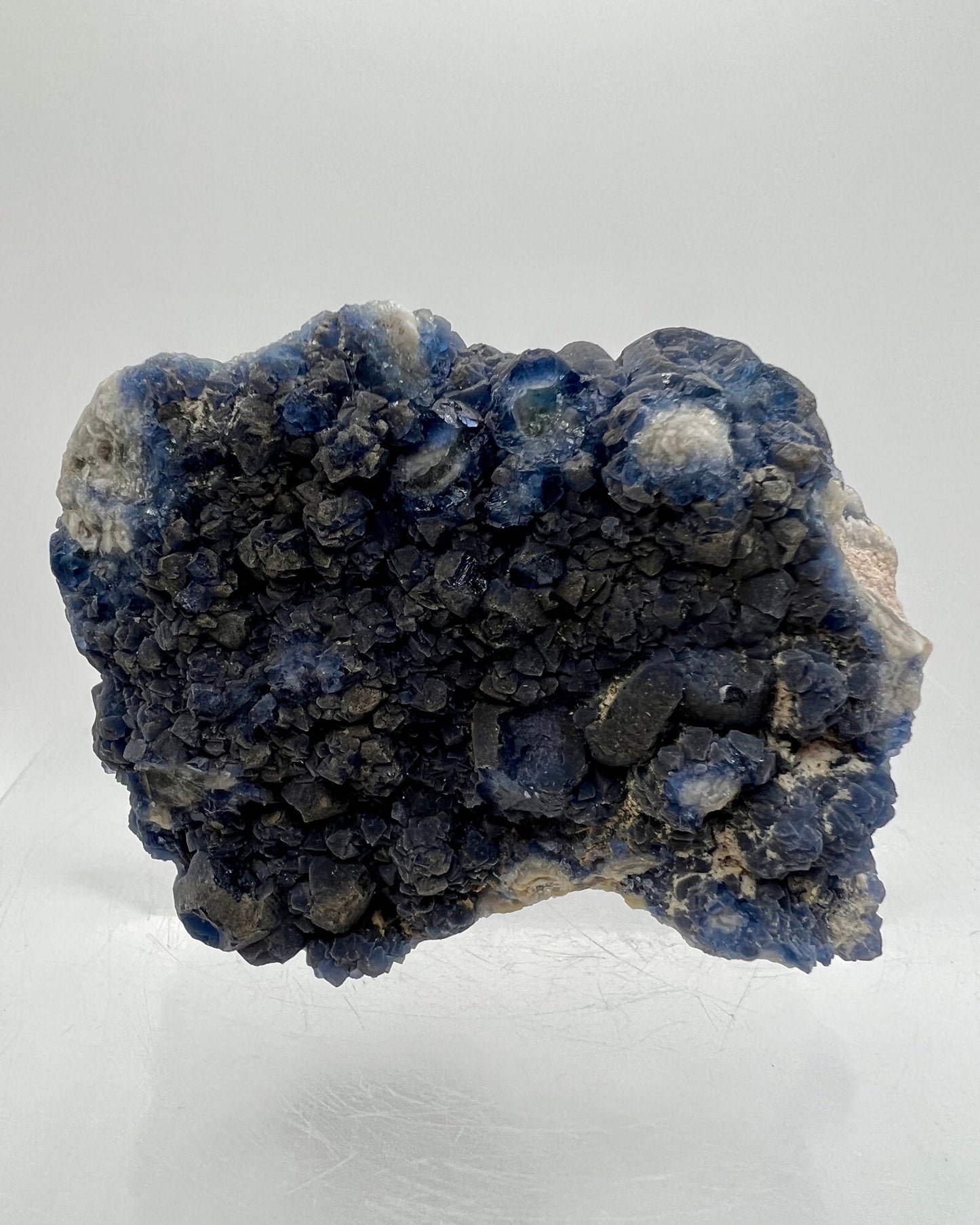 Blueberry Fluorite Specimen. Incredible Crystal Display Piece