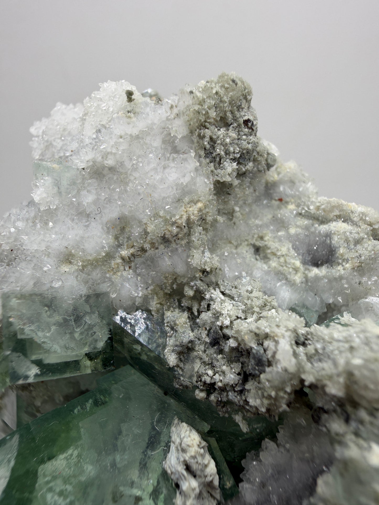 Fluorite Cubes Specimen. Gorgeous Rare Xianghualing Green Fluorite. High Quality Display Crystal