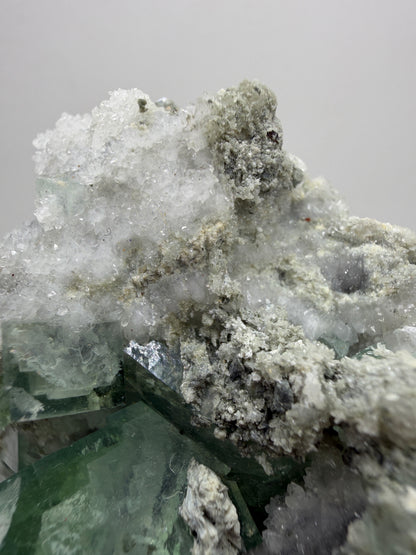 Fluorite Cubes Specimen. Gorgeous Rare Xianghualing Green Fluorite. High Quality Display Crystal