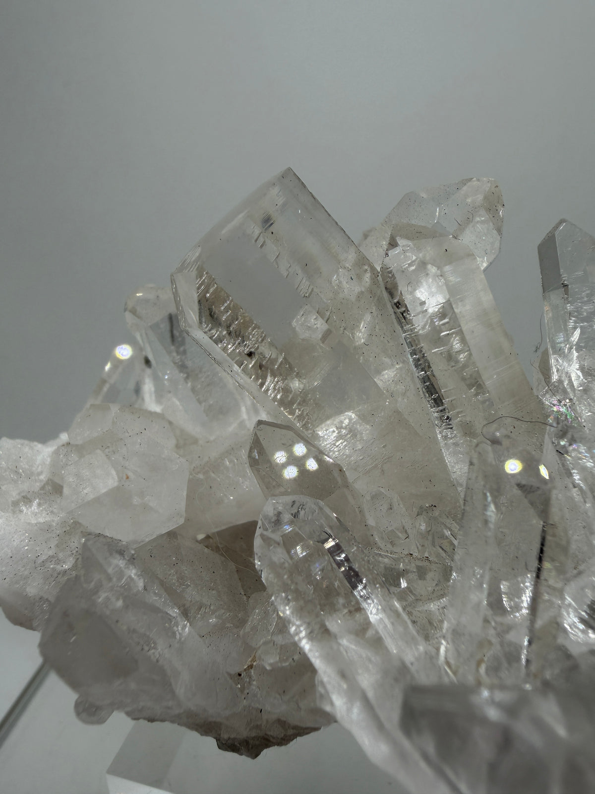Clear Quartz And Beryl Cluster. Stunning Goshenite Specimen From Brazil. Rare High Quality Display Crystal