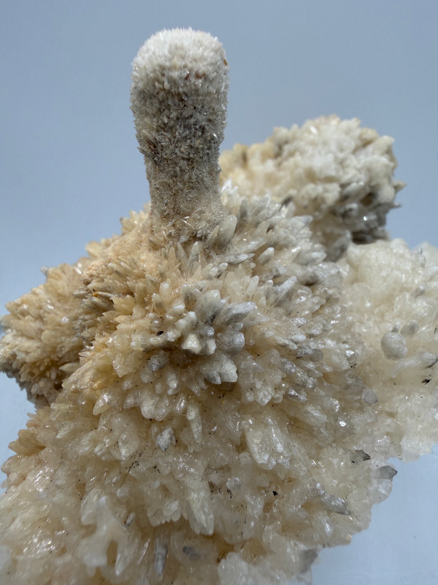 Dogtooth Calcite And Stalagmite Specimen. Stunning Flower Clusters. High Quality Rare Specimen.