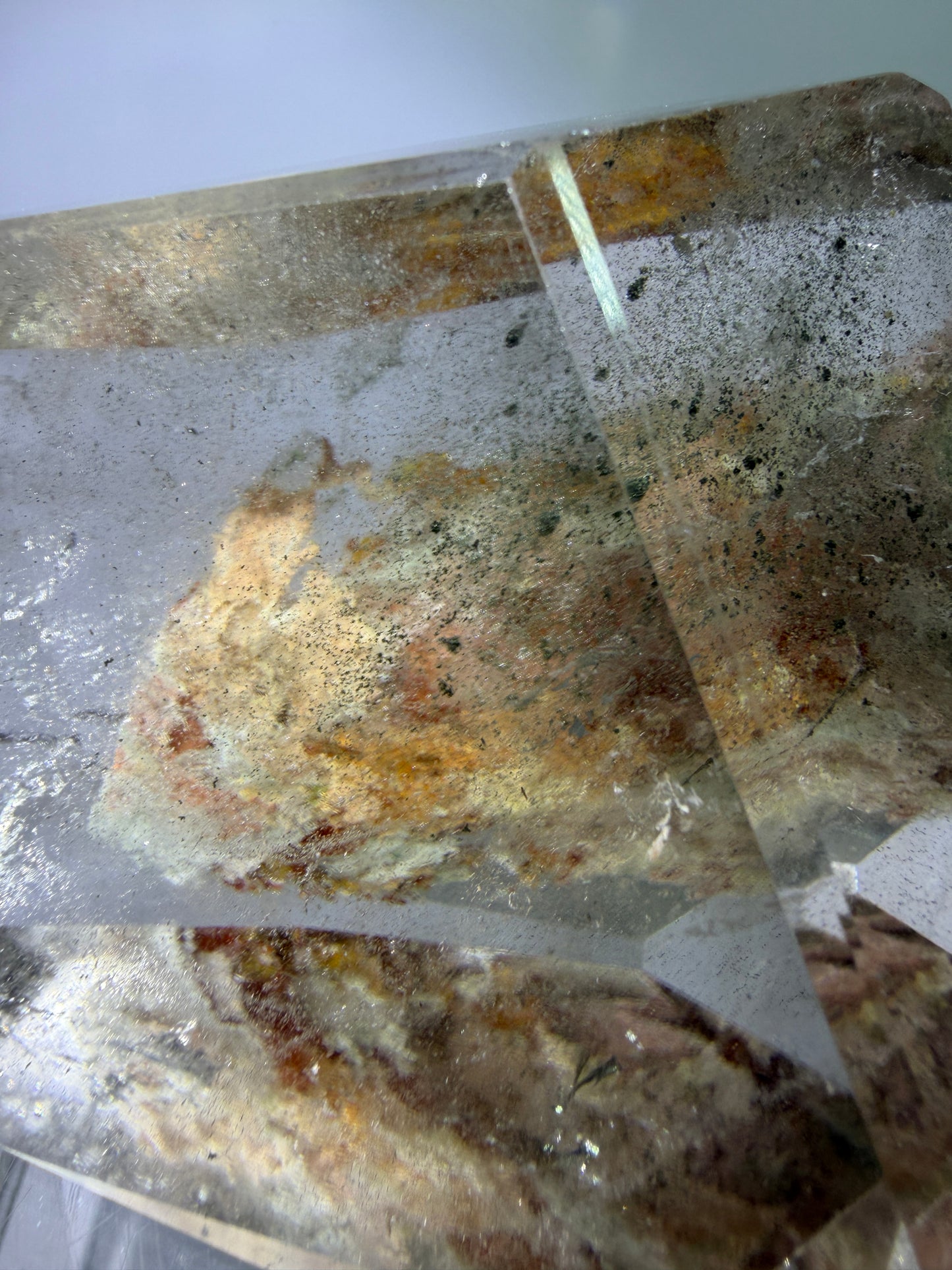 Garden Quartz Polished Freeform. Beautiful Pastel Landscape. High Quality Crystal.