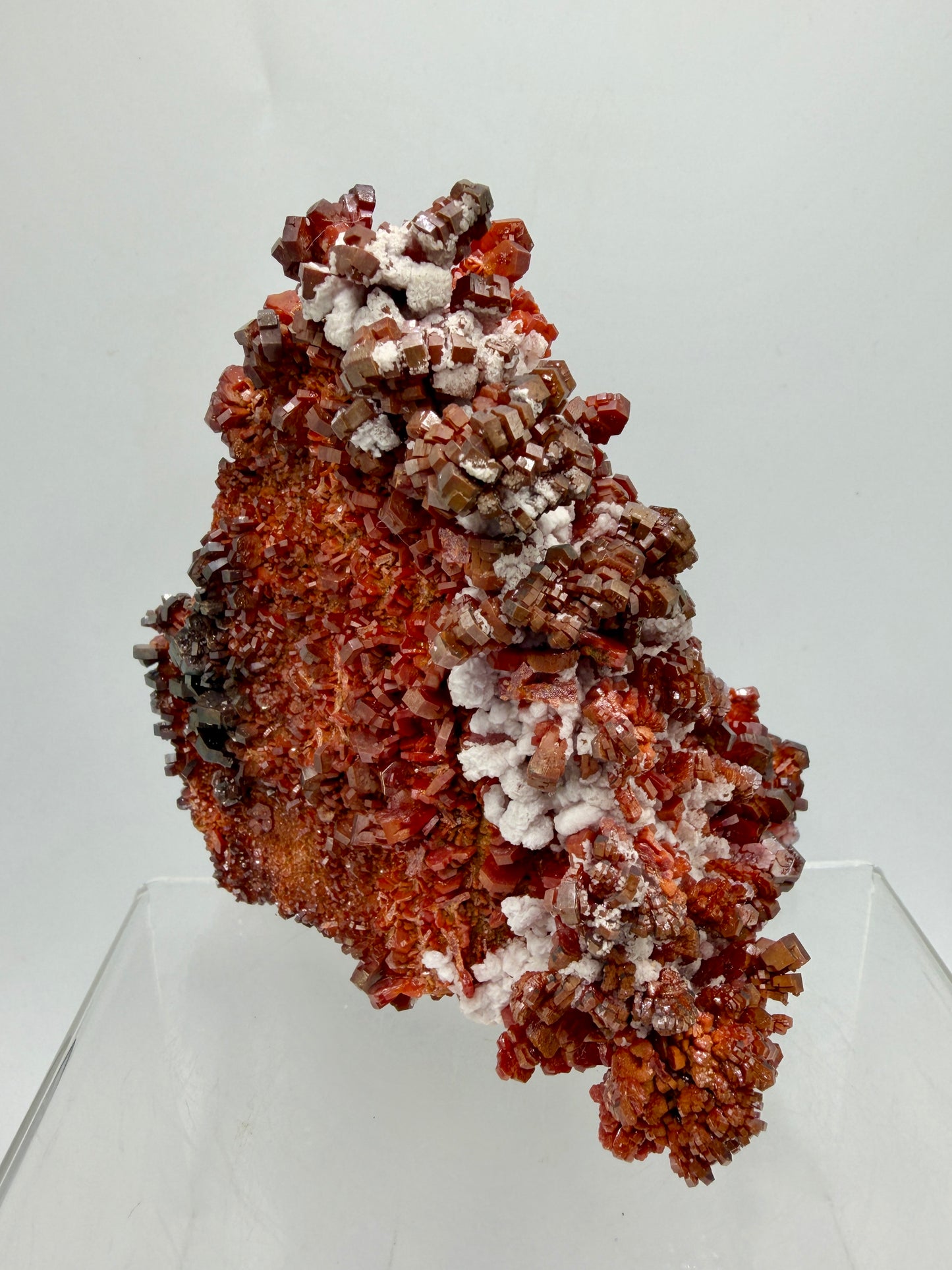 Vanadinite Crystal Specimen. Large High Quality Crystal Cluster. Gorgeous Mineral Specimen From Morocco