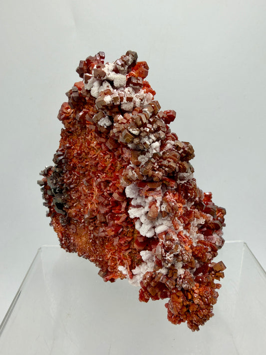 Vanadinite Crystal Specimen. Large High Quality Crystal Cluster. Gorgeous Mineral Specimen From Morocco