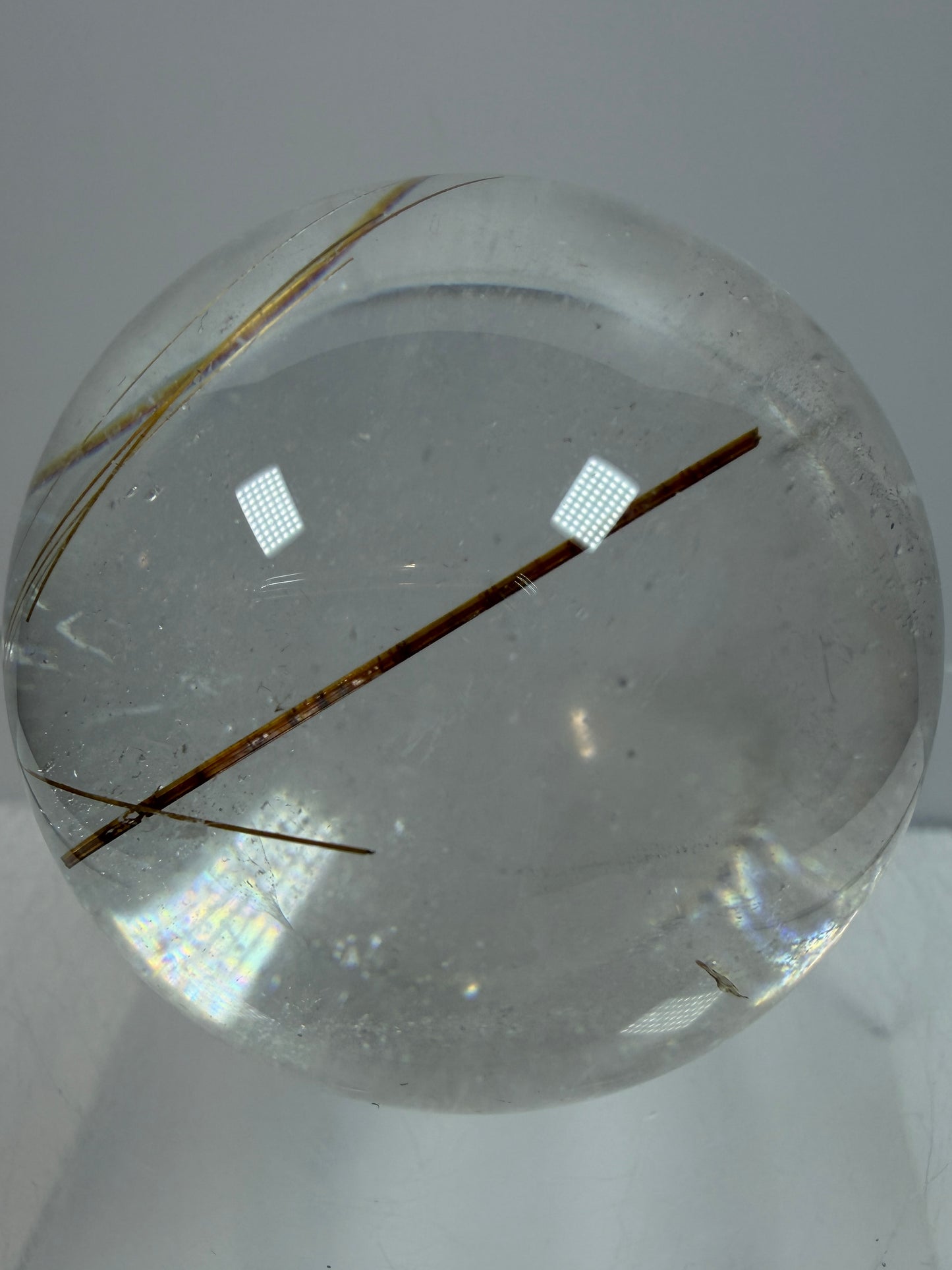 Rutile Quartz Sphere. 55mm. High Quality Golden Rutilated Quartz. Stunning Display Sphere
