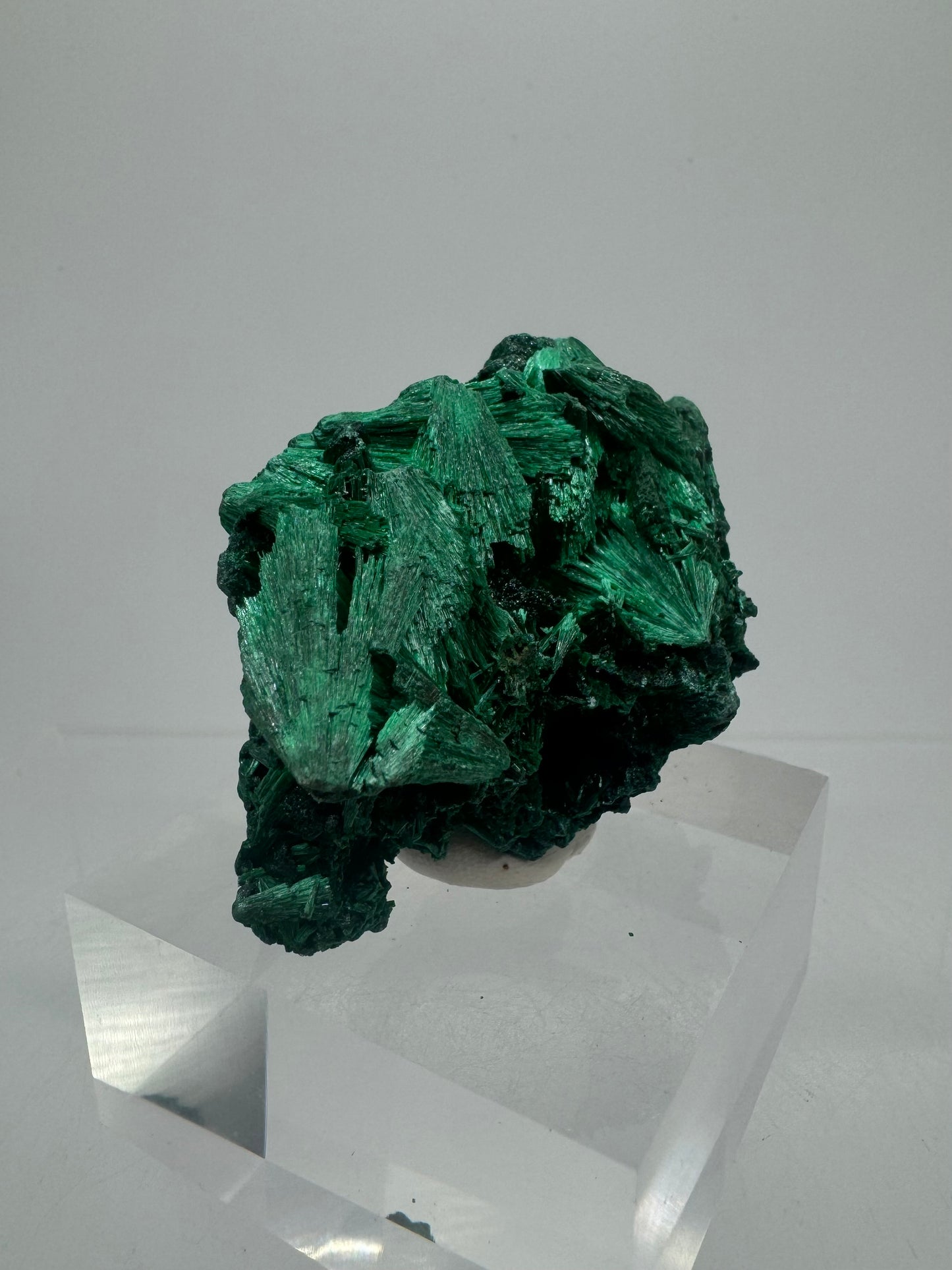 Malachite Display Specimen. Silky Malachite Cluster. High Quality Velvet Malachite From The Congo