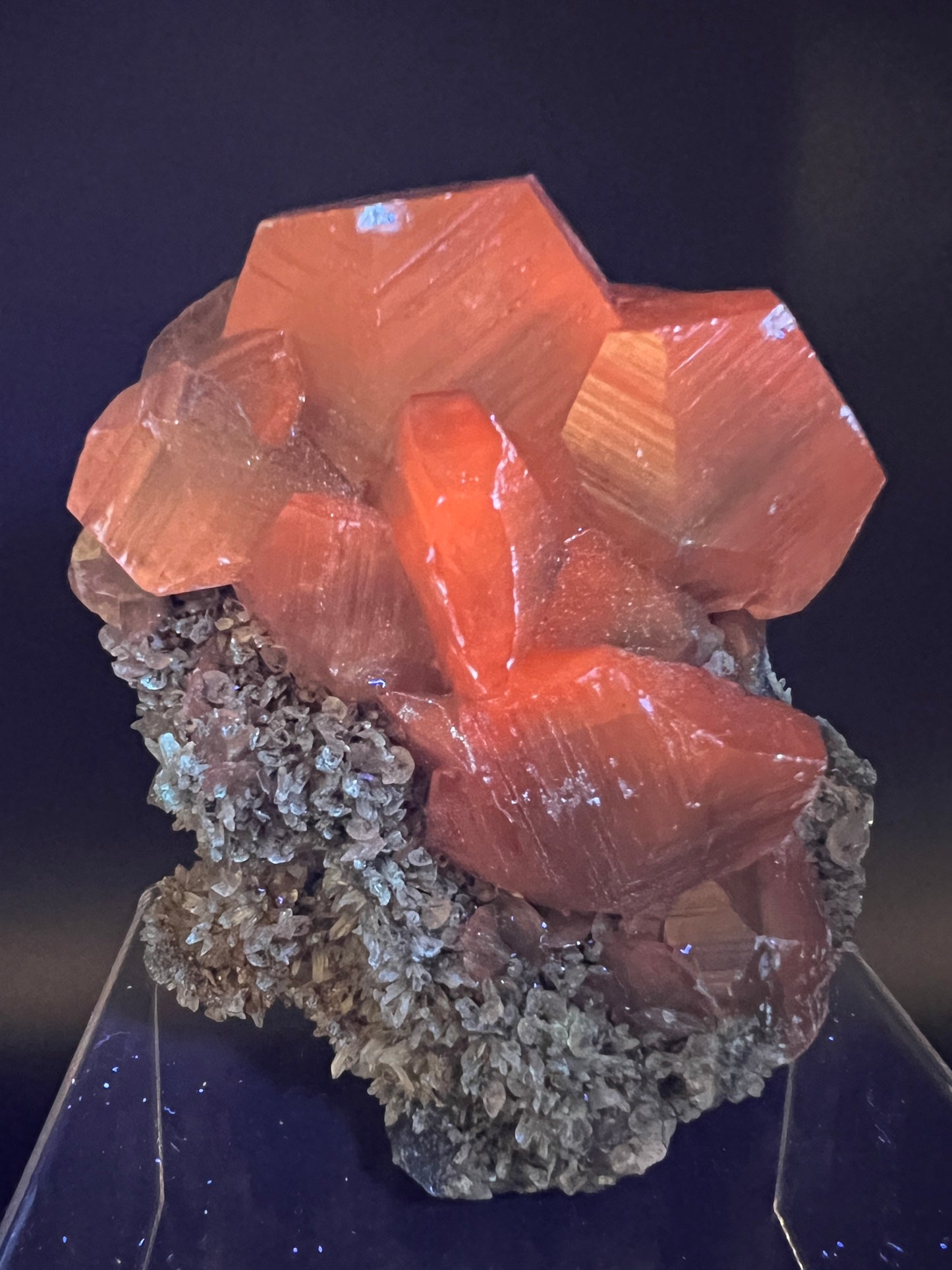 Silver Benz Calcite On Druzy Quartz. Gorgeous UV Reactive Mangano Calcite. Amazing Needle Quartz Matrix.