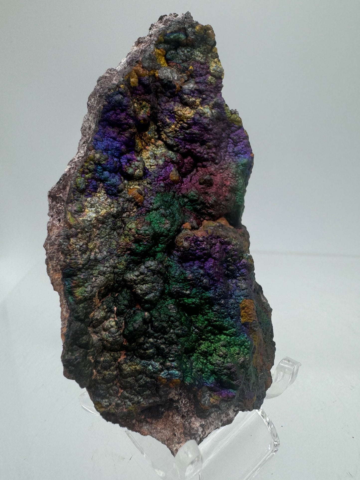 Turgite From Chihuahua, Mexico. Gorgeous Iridescent Rainbow Flash. Amazing Hematite Goethite Mineral Specimen.