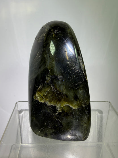 Labradorite Polished Freeform. Gorgeous Purple Rainbow Flash Spectrolite From Madagascar. High Quality Display Crystal.