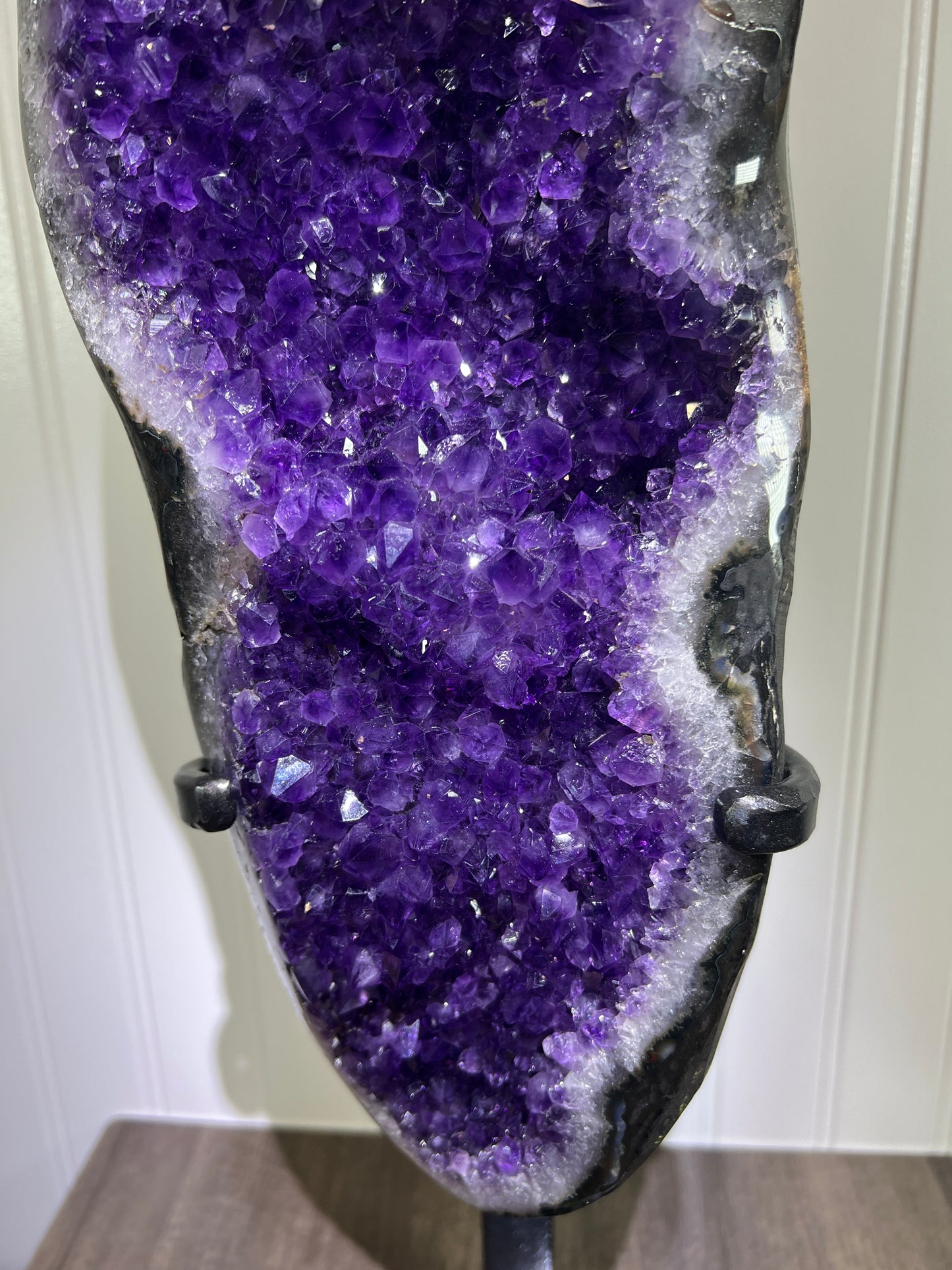 Extra Large Amethyst Geode Specimen - Uruguayan AAA Quality with Custom Stand