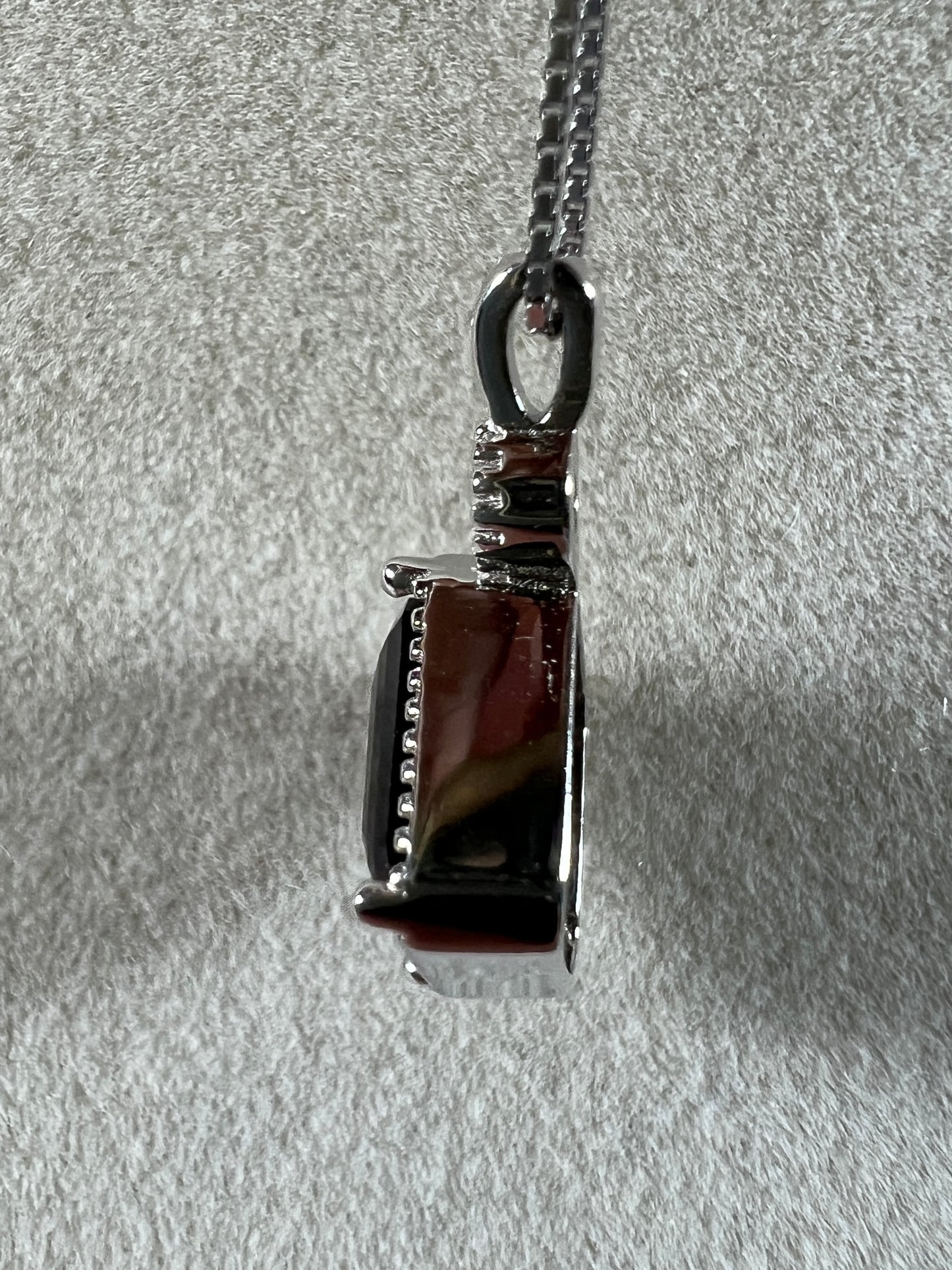 Black Spinel Crystal Pendant. S925 Silver Setting And Necklace. High Quality Gorgeous Necklace.