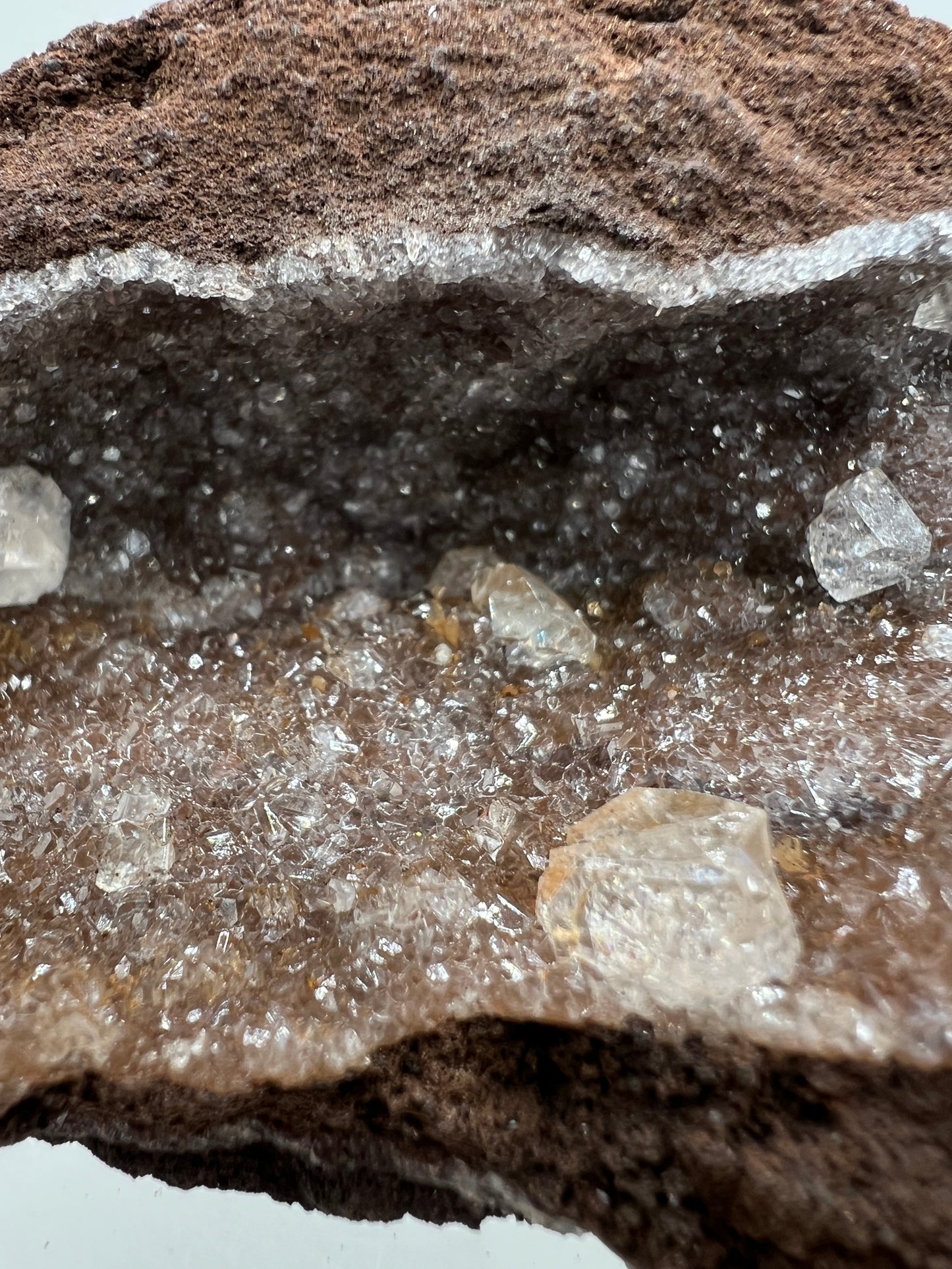 Brown Diamond Calcite Specimen. Stunning Flash! Gorgeous Calcite Cluster On Matrix. Very Pretty Crystal Display Piece.