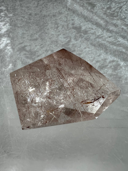 Rutile Quartz Polished Freeform. Stunning Red And Gold Rutilated Quartz.