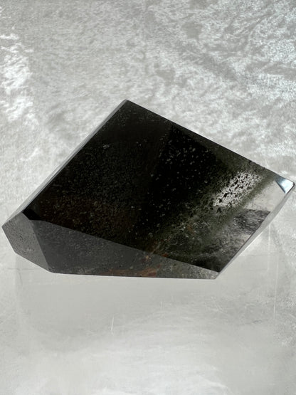 Garden Quartz Polished Freeform. Beautiful Green Landscape Quartz. Amazing Polished Lodolite Freeform.