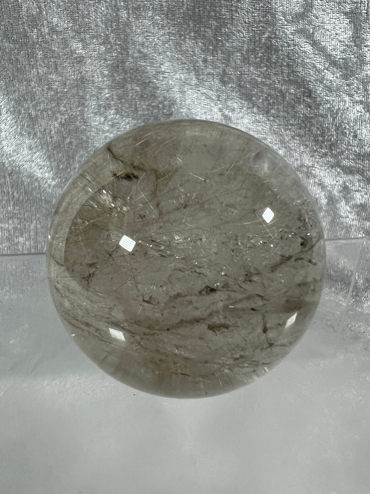 Rutile Quartz Sphere. 54mm. Gorgeous Golden Rutilated Quartz. Stunning Display Sphere