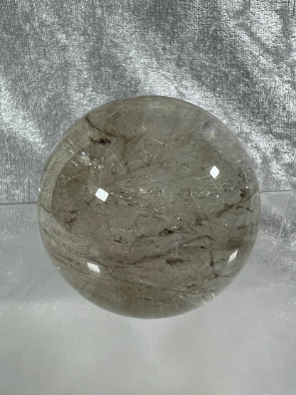 Rutile Quartz Sphere. 54mm. Gorgeous Golden Rutilated Quartz. Stunning Display Sphere