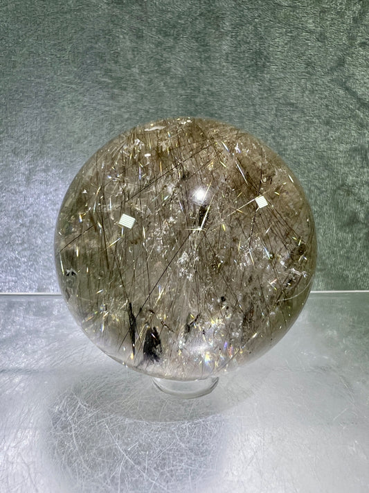 Rutile Quartz Sphere. 56mm. High Quality Golden Rutilated Quartz. Gorgeous Display Sphere