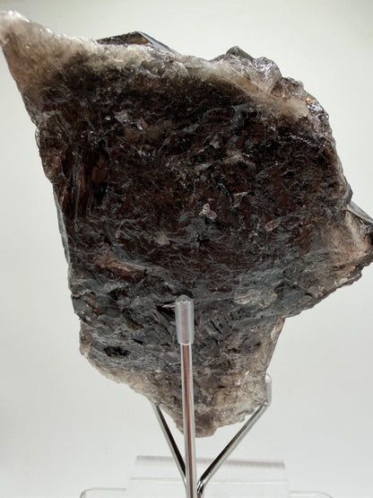 Elestial Quartz Specimen. High Quality Smoky Quartz Cluster. Amazing Colors, Excellent Windows, And Gorgeous Rainbows!