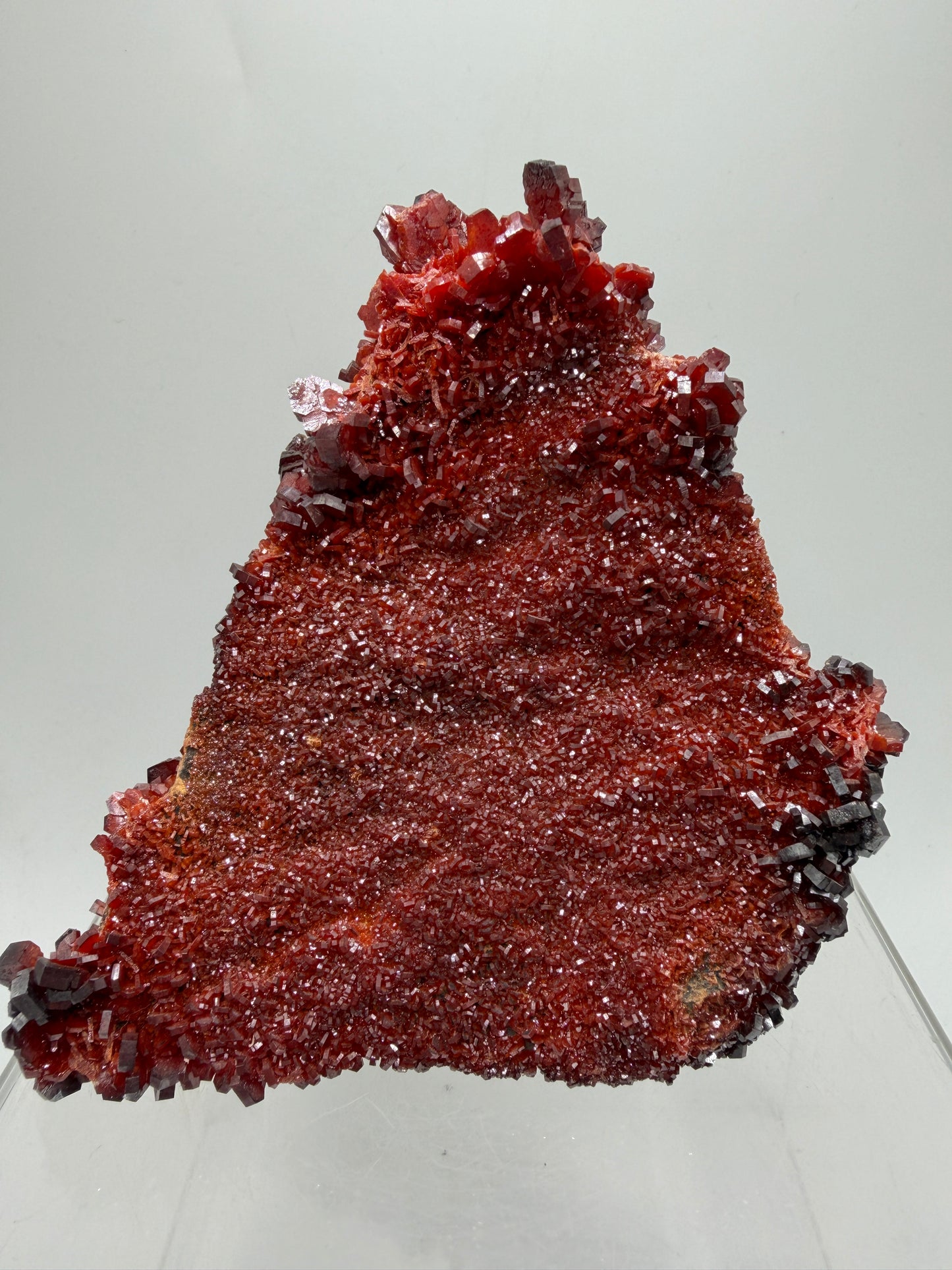 Vanadinite Crystal Specimen. Large High Quality Crystal Cluster. Gorgeous Mineral Specimen From Morocco