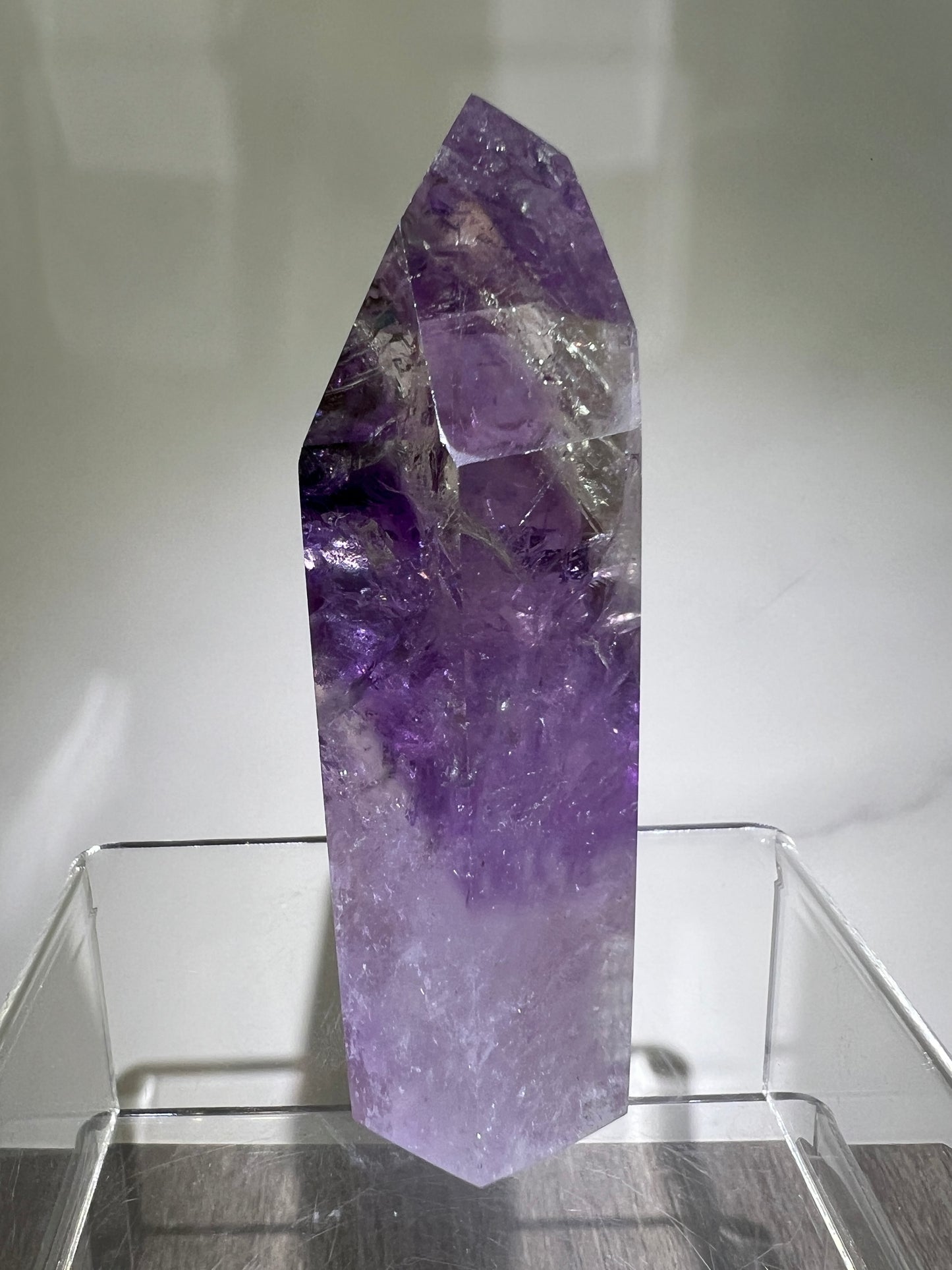 Phantom Amethyst Tower. Rare Amethyst With Amazing Rainbows. High Quality Beautiful Crystal.