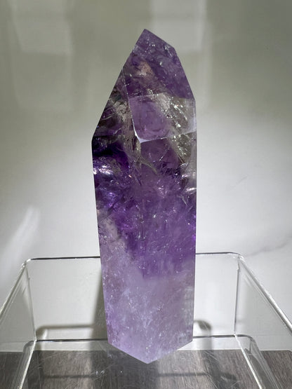 Phantom Amethyst Tower. Rare Amethyst With Amazing Rainbows. High Quality Beautiful Crystal.