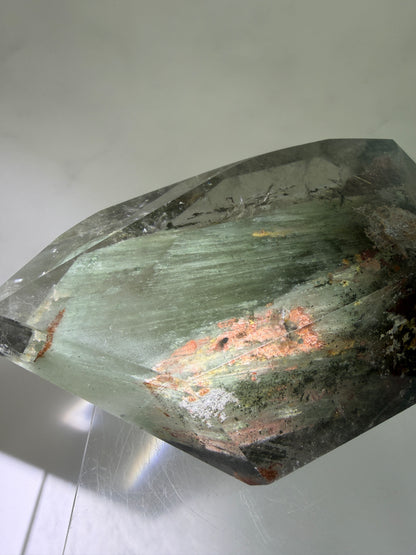 Garden Quartz Polished Freeform. Extra Large Four Seasons Landscape. High Quality Crystal. Very Full And Colorful.