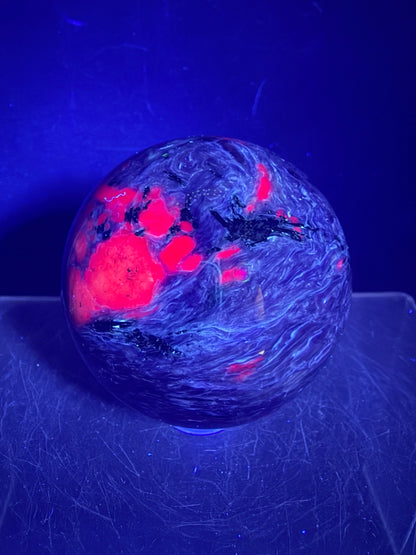 Charoite Crystal Sphere. 50mm. High Quality Beautiful Crystal. Amazing Patterns And Flash. Stunning Rare Crystal