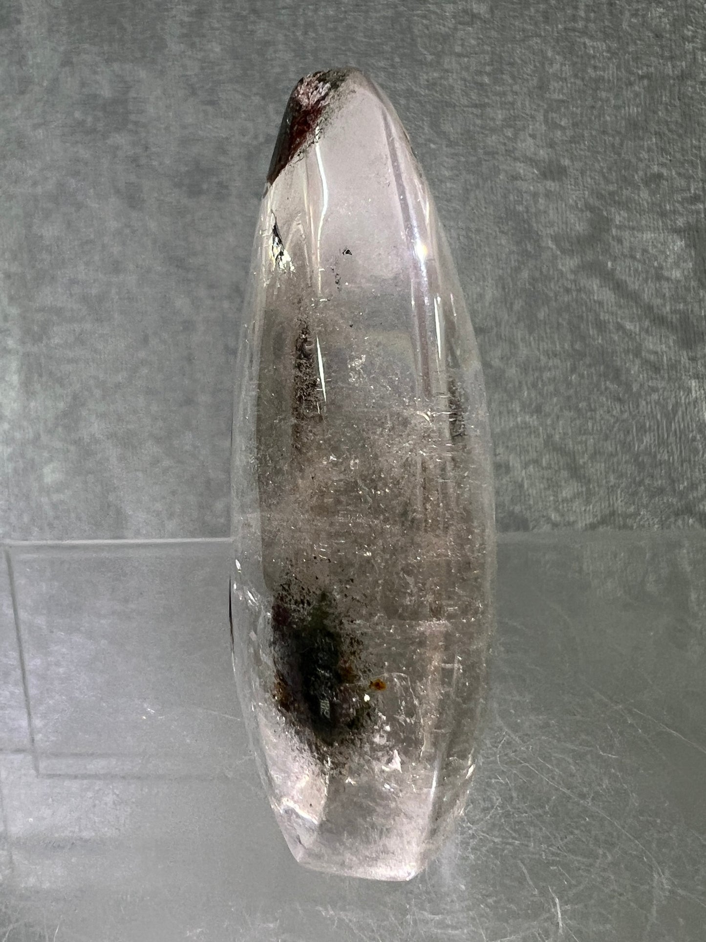 Garden Quartz Crystal Flame. Gorgeous Four Seasons Landscape. Rare Lodolite Quartz Flame