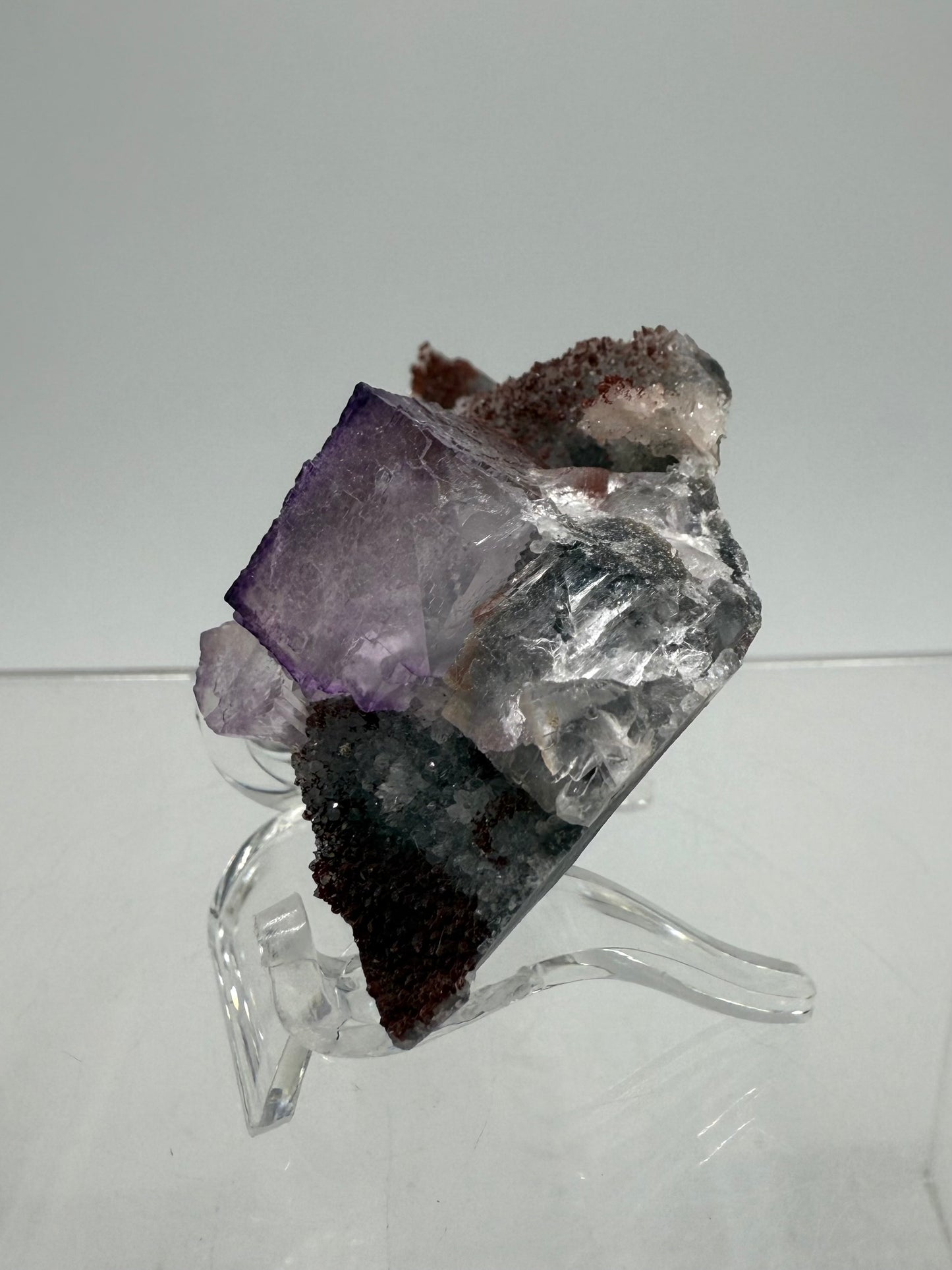 Purple Fluorite Cubes Specimen. Rare El Filo Mexican Fluorite Specimen. Gorgeous Collectible Display Crystal