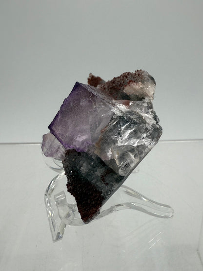 Purple Fluorite Cubes Specimen. Rare El Filo Mexican Fluorite Specimen. Gorgeous Collectible Display Crystal