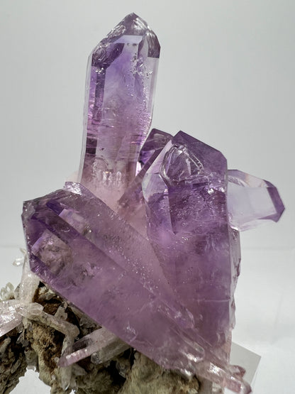 Veracruz Amethyst Display Cluster. Gorgeous Deep Purple High Quality Specimen. World Famous Rare Amethyst