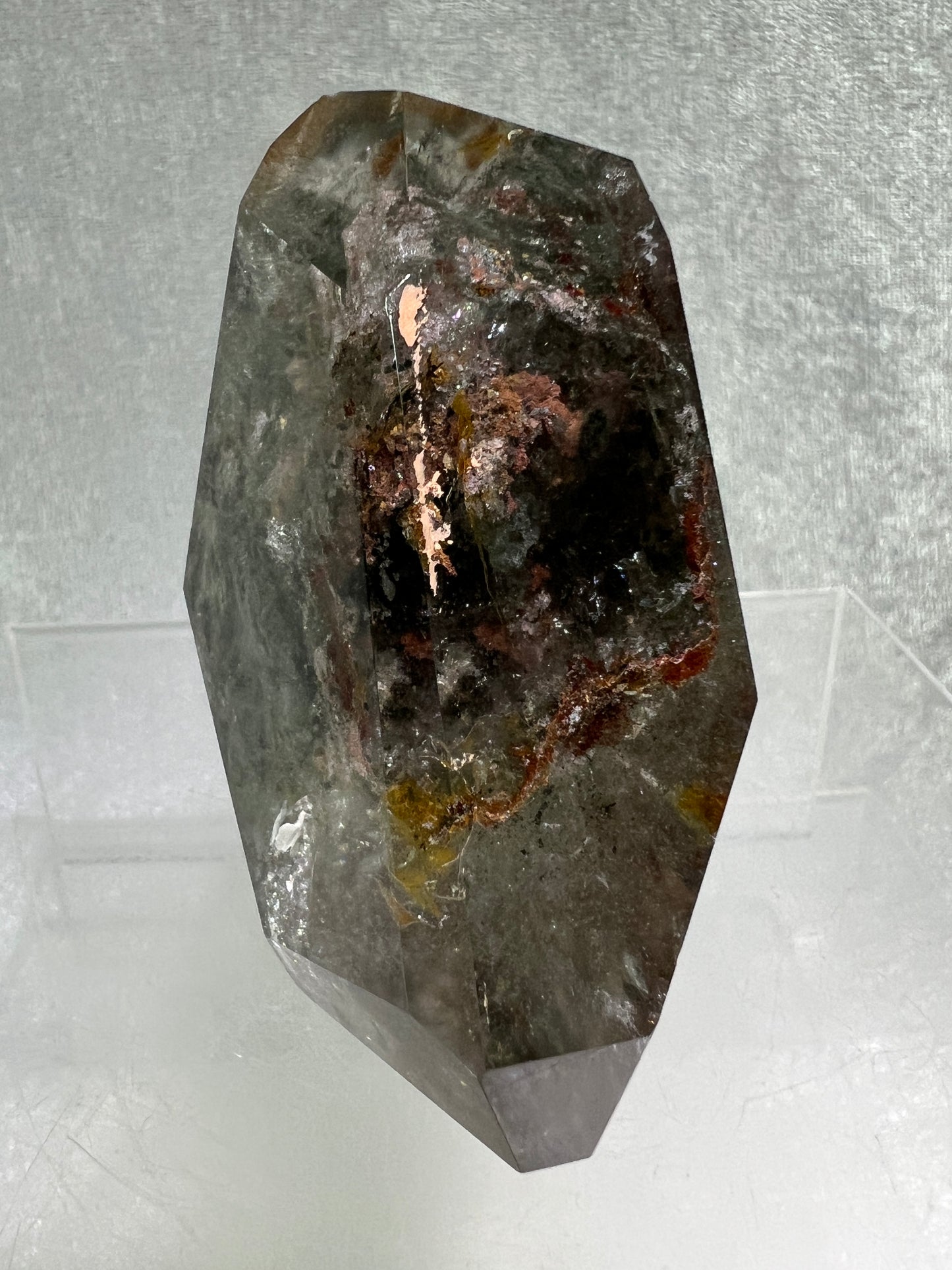 Garden Quartz Polished Freeform. Beautiful Four Seasons Landscape. High Quality Crystal. Very Full And Colorful.