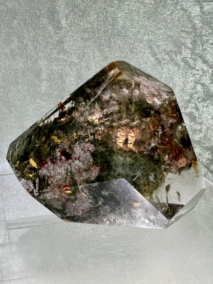 Garden Quartz Polished Freeform. Beautiful Four Seasons Landscape. High Quality Crystal. Very Full And Colorful.