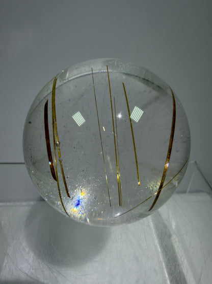Rutile Quartz Sphere. 55mm. High Quality Golden Rutilated Quartz. Stunning Display Sphere