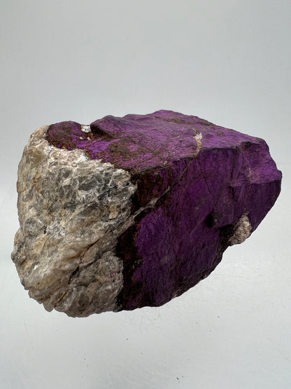 Purpurite Mineral Specimen. Gorgeous Raw Purpurite Display Crystal From Erongo, Namibia. Beautiful Purple Flash!