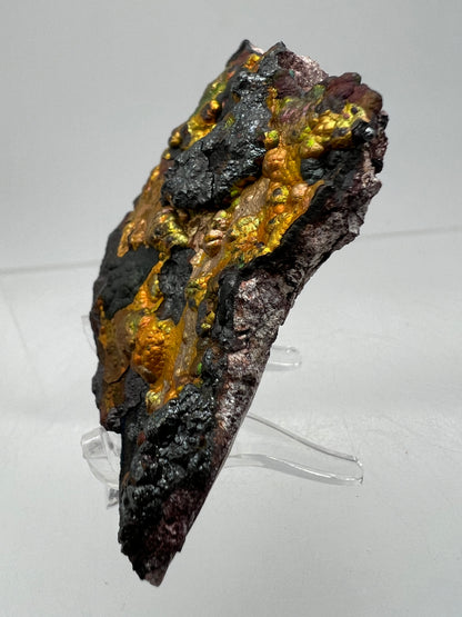 Turgite From Chihuahua, Mexico. Stunning Iridescent Rainbow Flash. Amazing Hematite Goethite Mineral Specimen.
