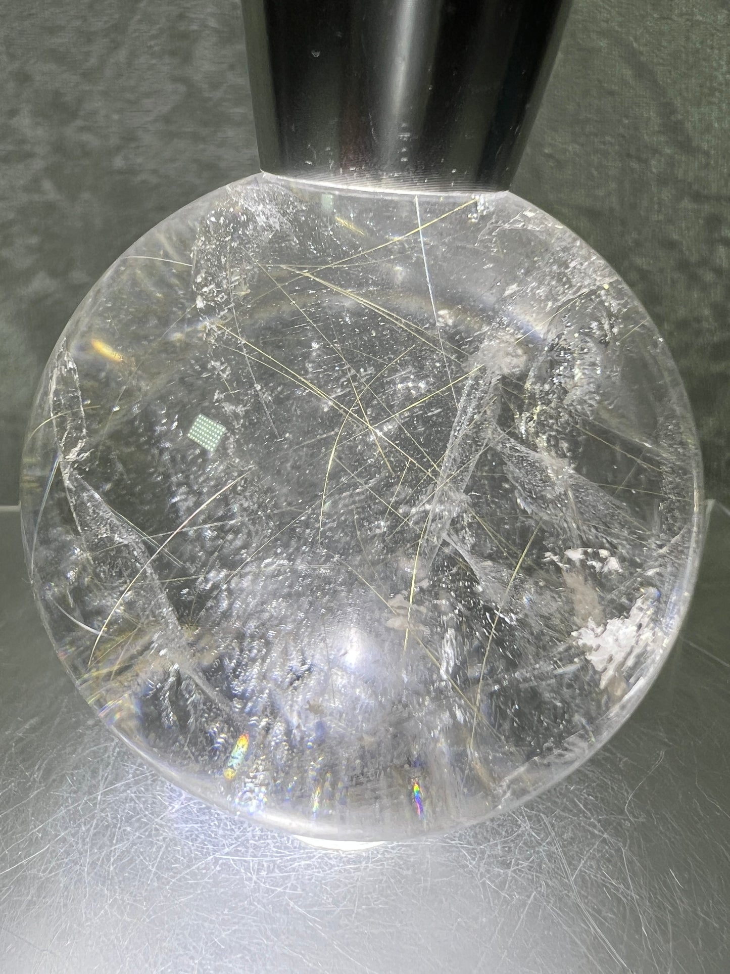 Rutile Quartz Sphere. 58mm. Gorgeous Golden Rutilated Quartz. Stunning Display Sphere